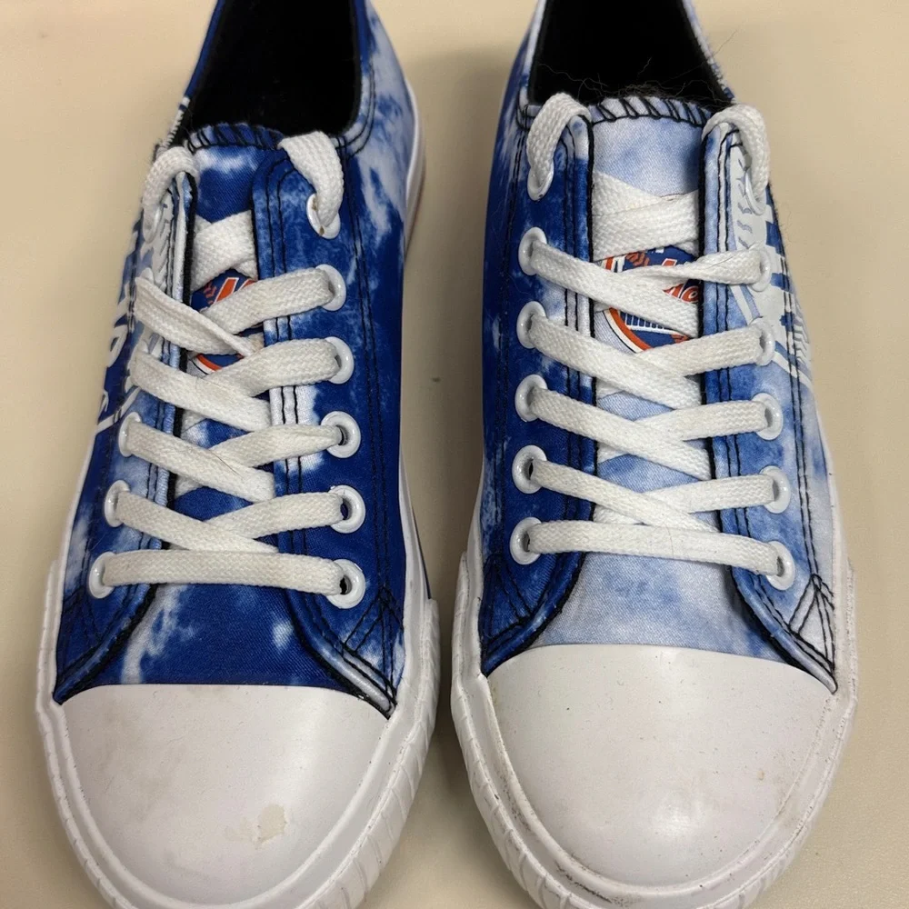 💥MLB NEW YORK METS WOMENS LOW TOP TIE-DYE CANVAS SHOE SIZE: 6 ATHLETIC SHOES